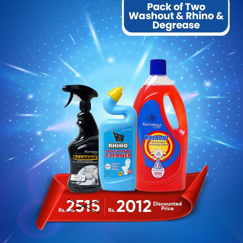 Washout + Rhino + Degrease Bundle | Ultimate 3-in-1 Home Cleaning Pack