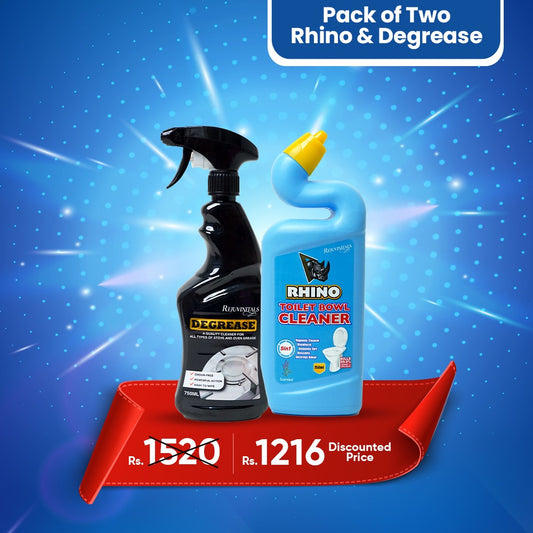 Rhino Toilet Bowl Cleaner + Degrease Spray Bundle