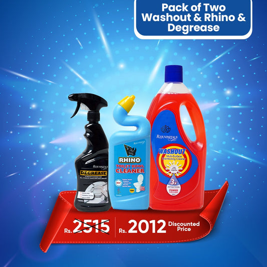 Washout + Rhino + Degrease Bundle | Ultimate 3-in-1 Home Cleaning Pack