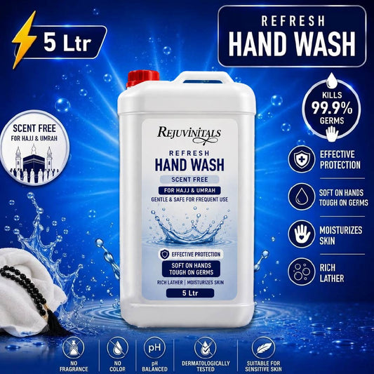REFRESH HAND WASH – 5 LITRE SCENT FREE (HAJJ & UMRAH)