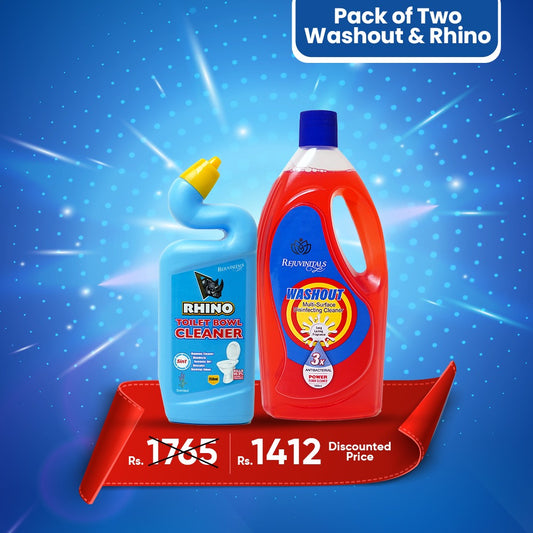 Washout Multi-Surface Cleaner + Rhino Toilet Bowl Cleaner Bundle