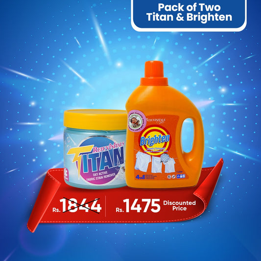 Titan Stain Remover + Brighten Laundry Detergent Bundle